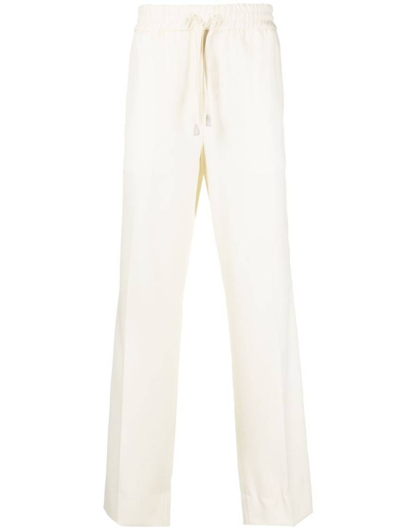 Brioni drawstring-waist straight-leg trousers - Neutrals von Brioni