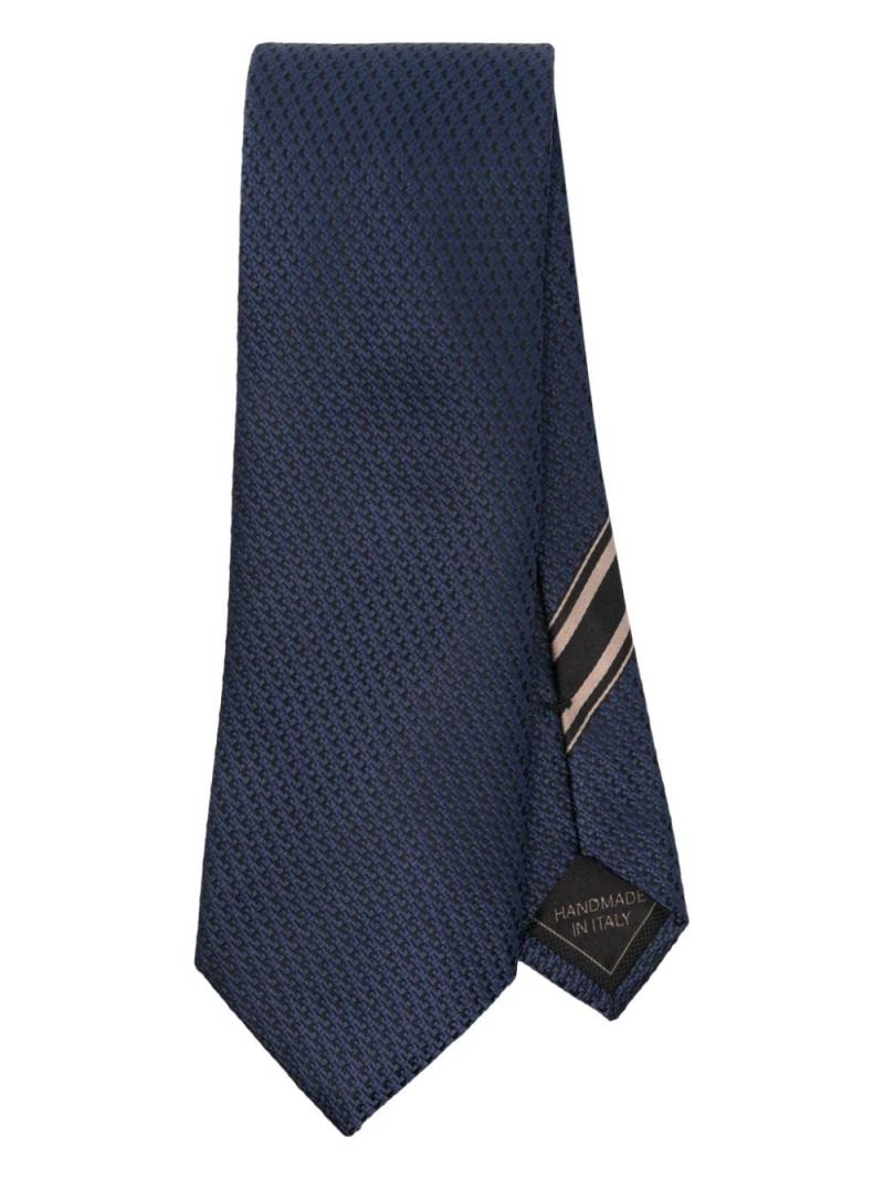 Brioni jacquard silk tie - Blue von Brioni