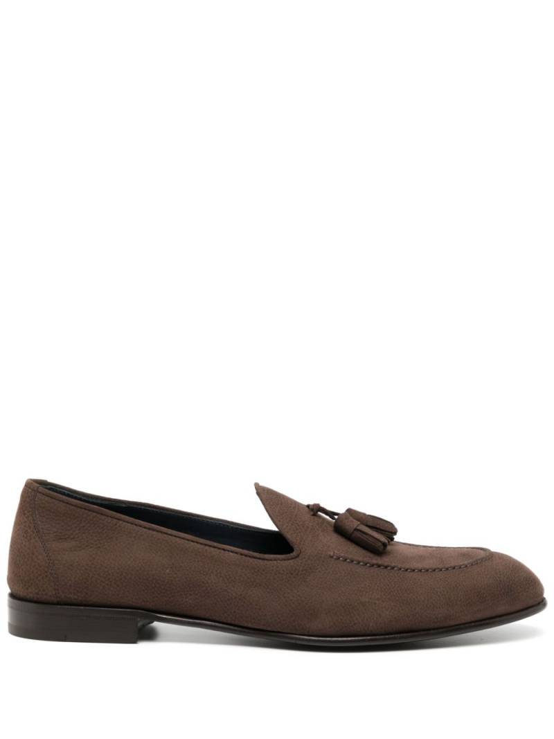 Brioni leather penny loafer - Brown von Brioni