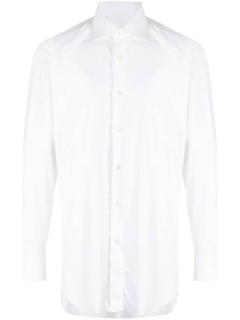 Brioni long-sleeve cotton shirt - White von Brioni