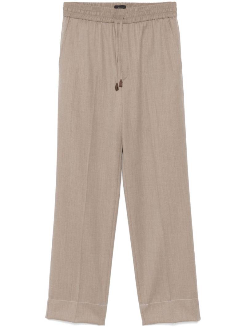 Brioni mélange-effect trousers - Neutrals von Brioni