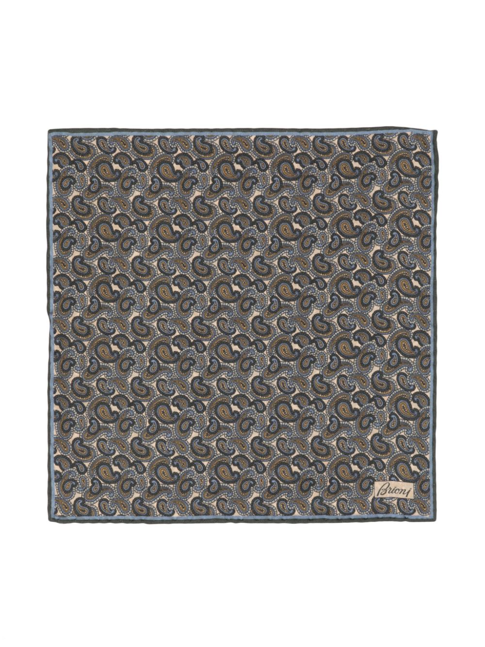 Brioni paisley-pattern silk scarf - Green von Brioni