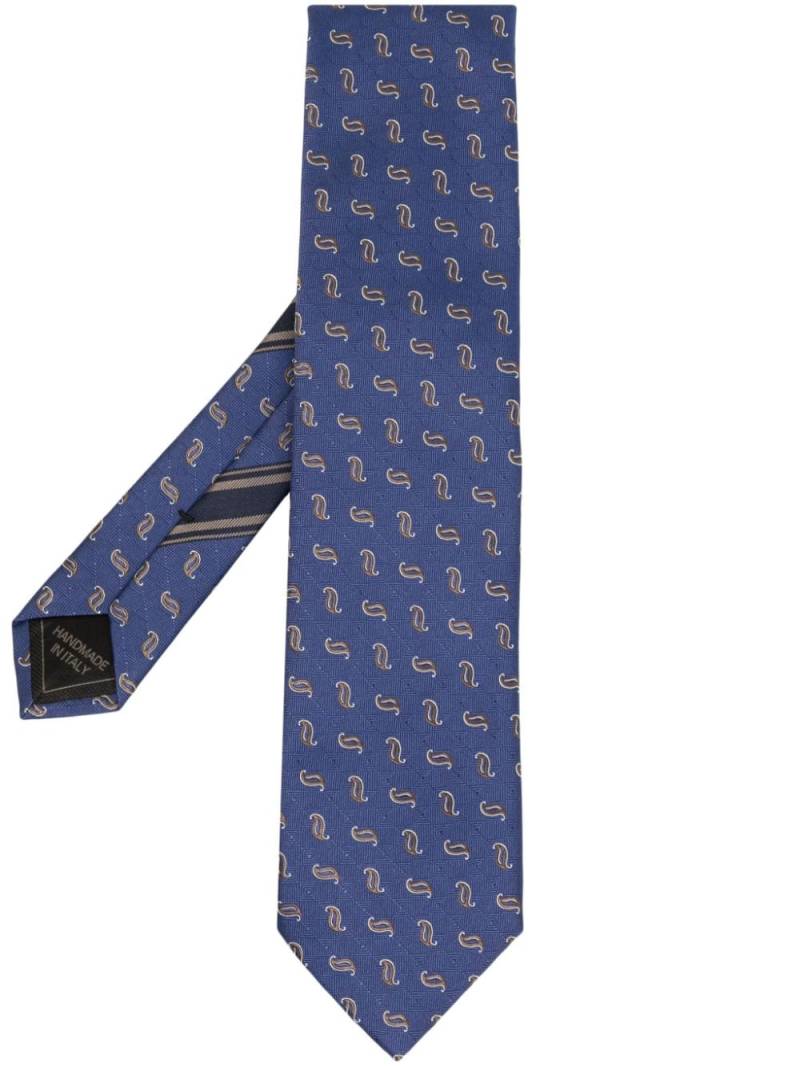 Brioni paisley-pattern silk tie - Blue von Brioni