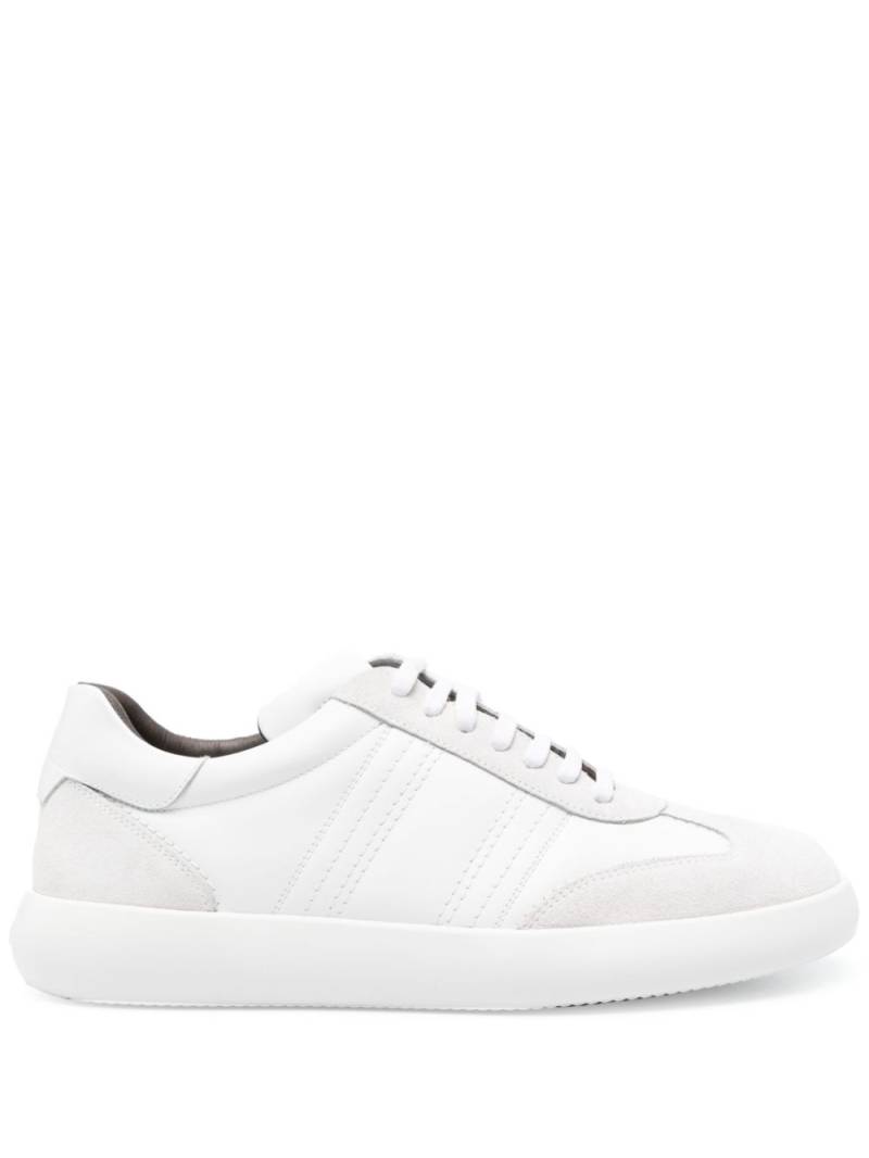 Brioni panelled suede-leather sneakers - White von Brioni