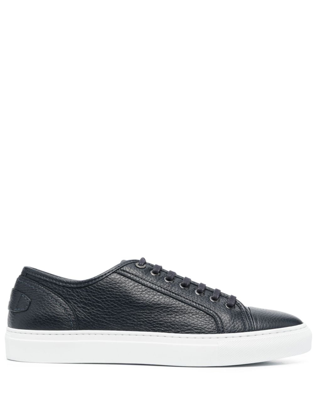 Brioni pebbled-finish low-top sneakers - Blue von Brioni