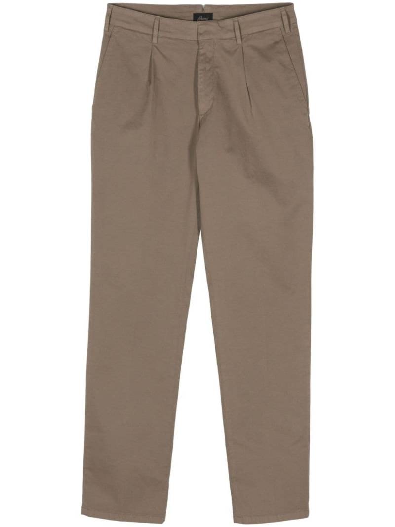 Brioni pleat-detail trousers - Brown von Brioni