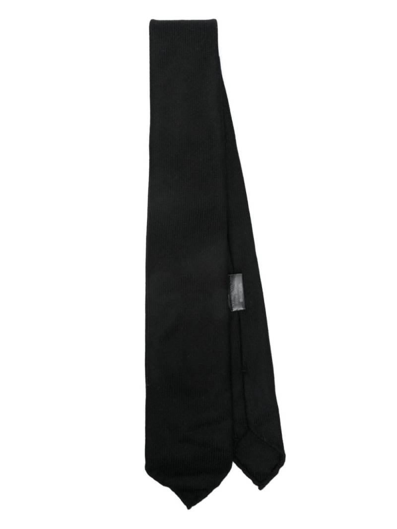 Brioni ribbed tie - Black von Brioni