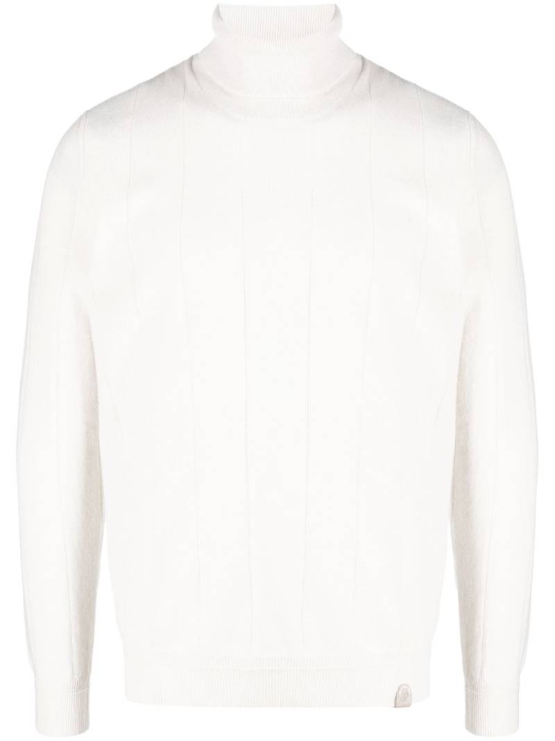 Brioni roll-neck cashmere jumper - Neutrals von Brioni