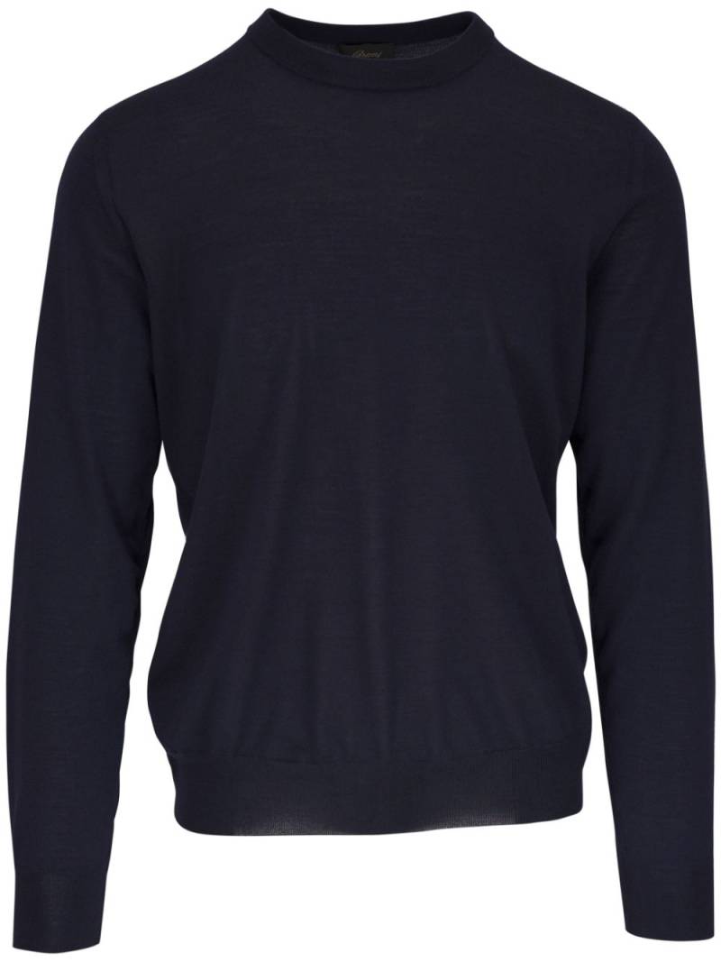 Brioni round-neck knit jumper - Blue von Brioni