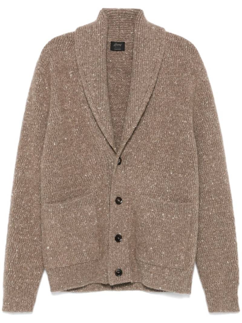 Brioni shawl-collar cardigan - Brown von Brioni