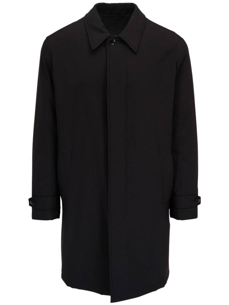 Brioni single-breasted wool blend coat - Black von Brioni