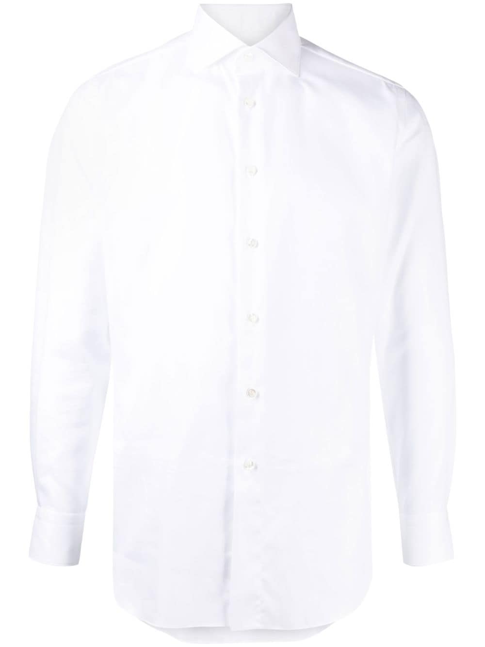 Brioni slim-fit cotton shirt - White von Brioni