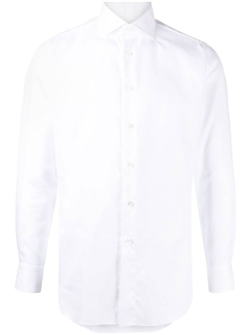 Brioni slim-fit cotton shirt - White von Brioni