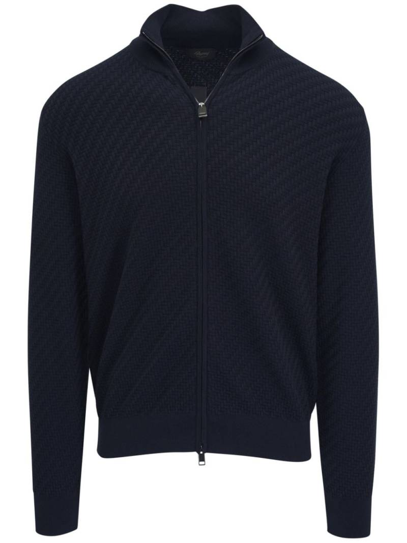 Brioni zipped cardigan - Blue von Brioni