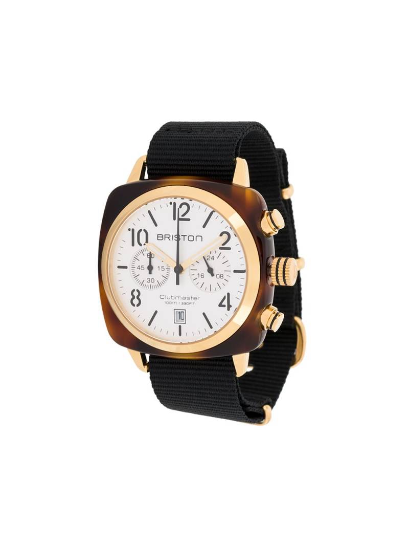 Briston Clubmaster Classic Chrono40mm - Black von Briston