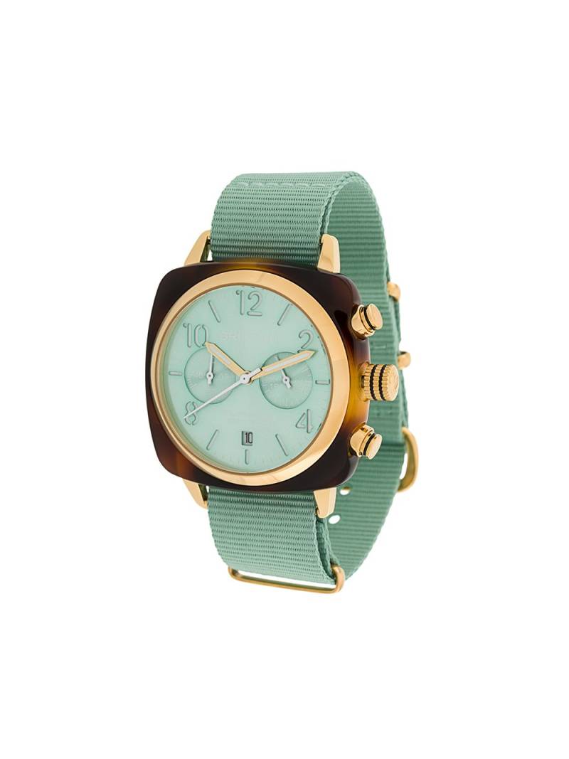 Briston Clubmaster Classic Chrono 40mm - Green von Briston