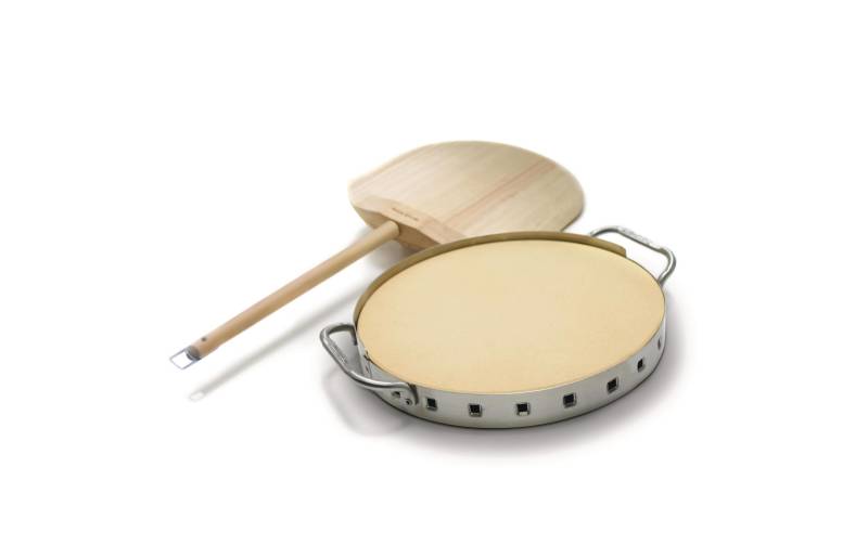 Broil King Pizzastein »Pizzastein-Set Premium«, Holz-Keramik-Edelstahl von Broil King