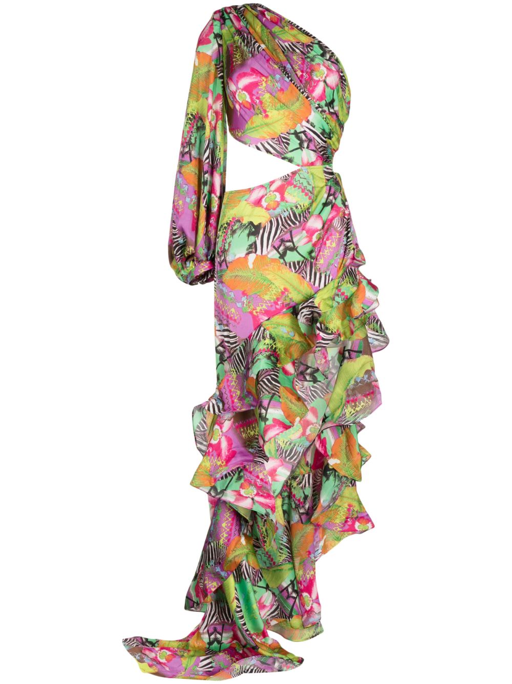 Bronx and Banco abstract-print one-shoulder dress - Multicolour von Bronx and Banco