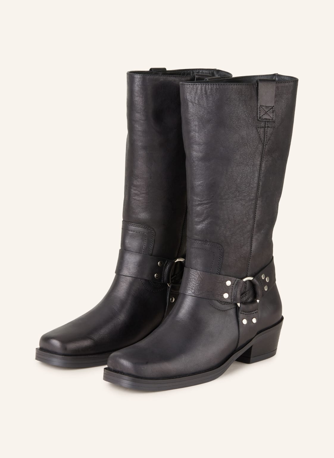 Bronx Boots Trigger Mit Nieten schwarz von Bronx