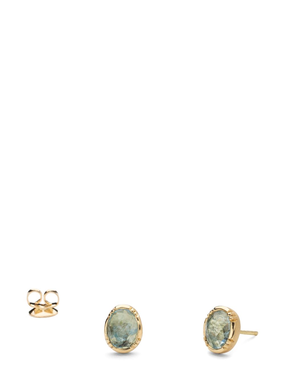 Brooke Gregson 18kt yellow gold Orbit aquamarine earrings von Brooke Gregson