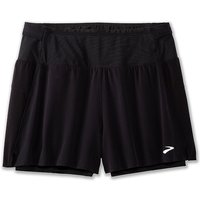 BROOKS Damen Laufshort Hight Point 2in1 2.0 schwarz | L von Brooks