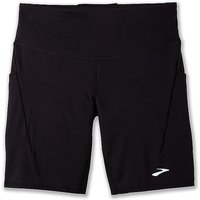 BROOKS Damen Laufshorttight Spark 8 schwarz | M von Brooks