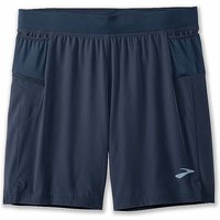 BROOKS Herren 2in1 Laufshort Sherpa 7 dunkelblau | L von Brooks