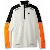 BROOKS Herren Laufshirt Visible 17 Zip orange | L von Brooks