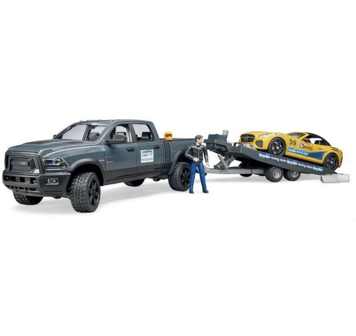 Bruder® Spielzeug-Abschlepper »Auto Power Wagon«, Autotransporter von Bruder®