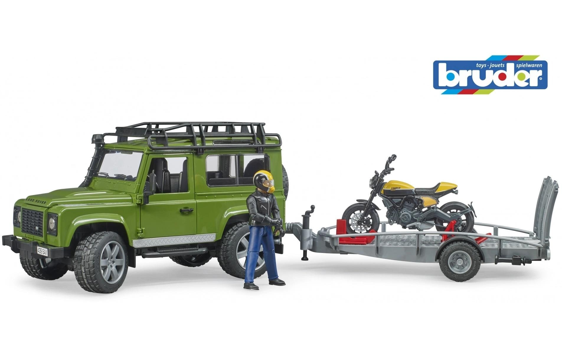 Bruder® Spielzeug-Auto »Land Rover Defender mit Anhänger« von Bruder®