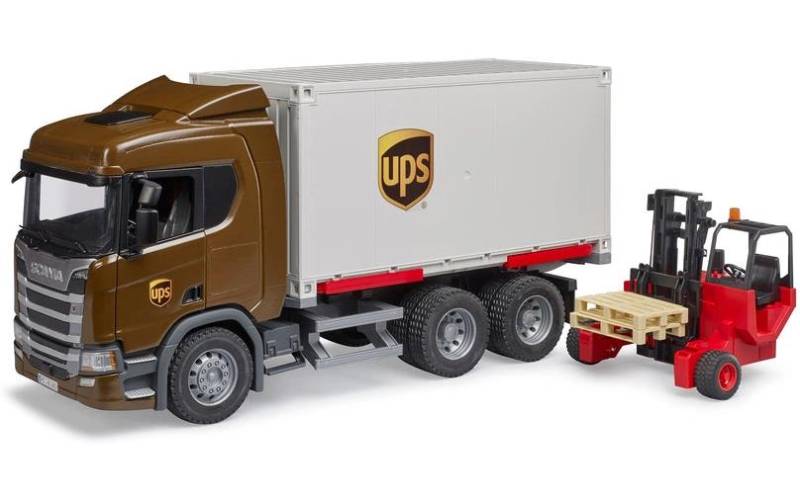 Bruder® Spielzeug-LKW »SCANIA Super UPS Logistics Truck«, Einsatzfahrzeug von Bruder®