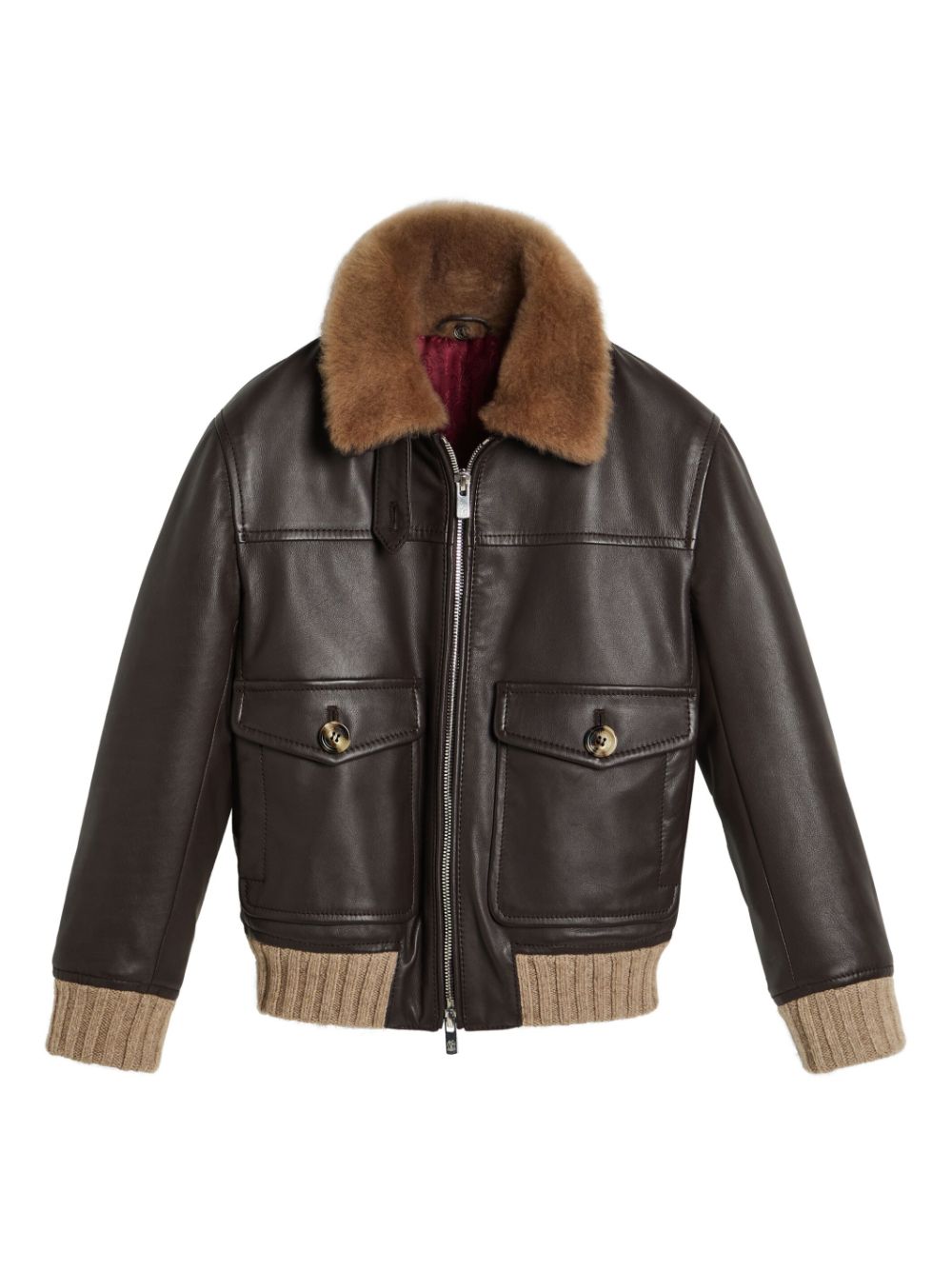 Brunello Cucinelli Kids Aviator jacket - Brown von Brunello Cucinelli Kids