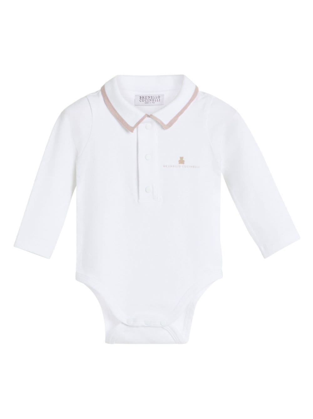 Brunello Cucinelli Kids Baby Bernie body (pack of two) - White von Brunello Cucinelli Kids