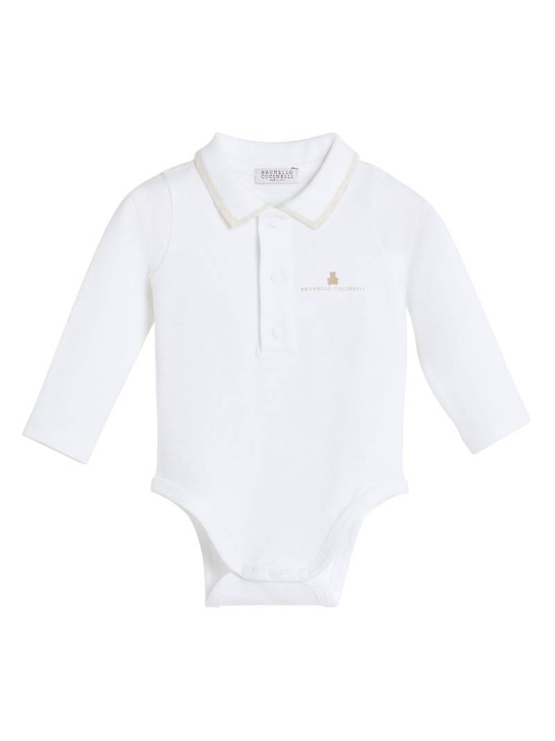 Brunello Cucinelli Kids Baby Bernie bodysuit set - White von Brunello Cucinelli Kids