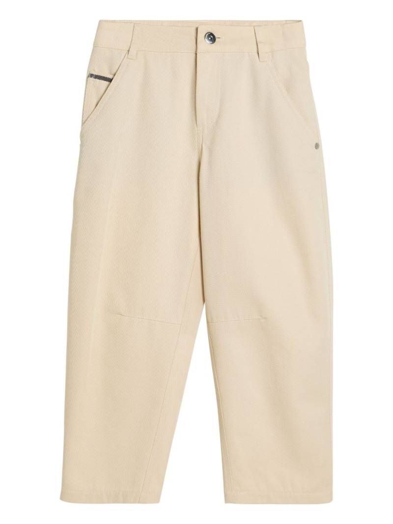 Brunello Cucinelli Kids Monili casual trousers - Neutrals von Brunello Cucinelli Kids