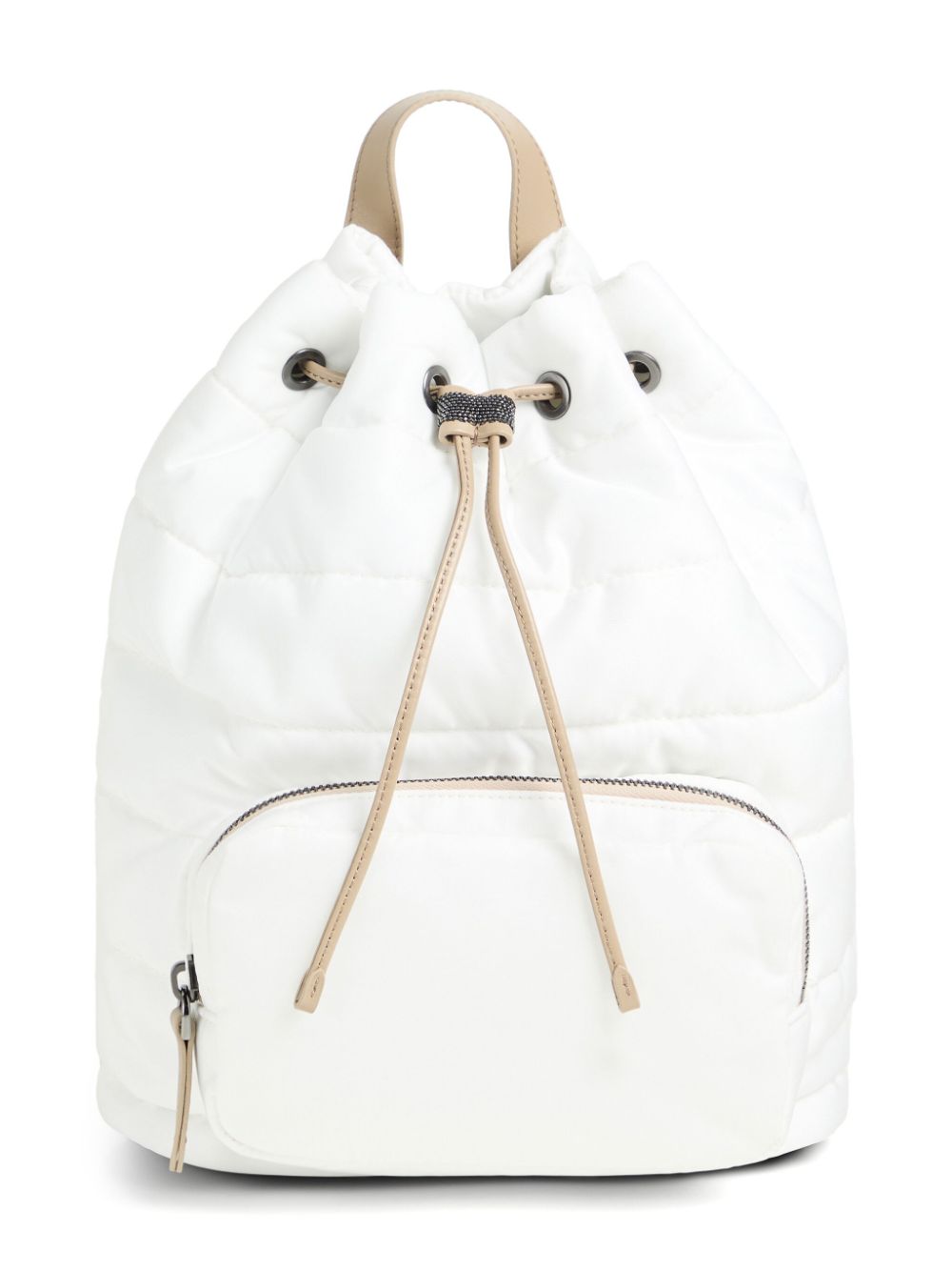 Brunello Cucinelli Kids Monili-embellished backpack - White von Brunello Cucinelli Kids