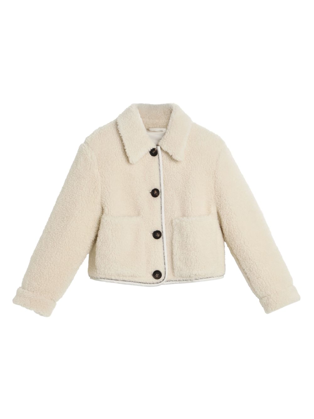 Brunello Cucinelli Kids Monili fleece jacket - Neutrals von Brunello Cucinelli Kids