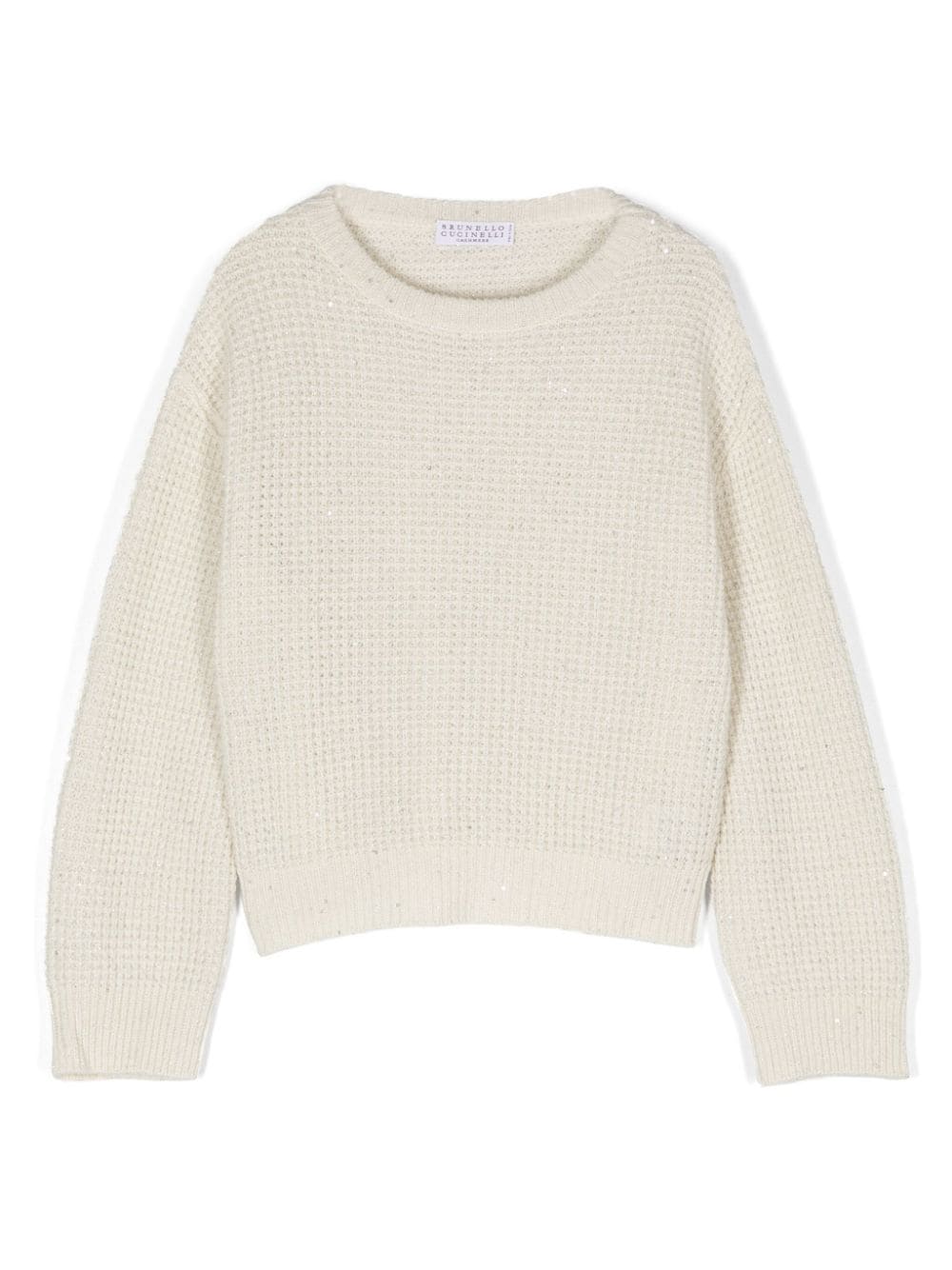 Brunello Cucinelli Kids Sparkling & Dazzling sweater - Neutrals von Brunello Cucinelli Kids