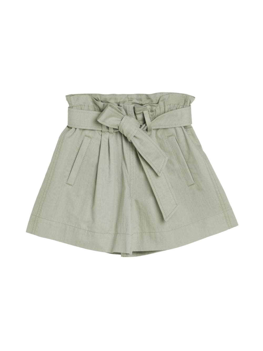 Brunello Cucinelli Kids belted-waist cotton-blend shorts - Green von Brunello Cucinelli Kids