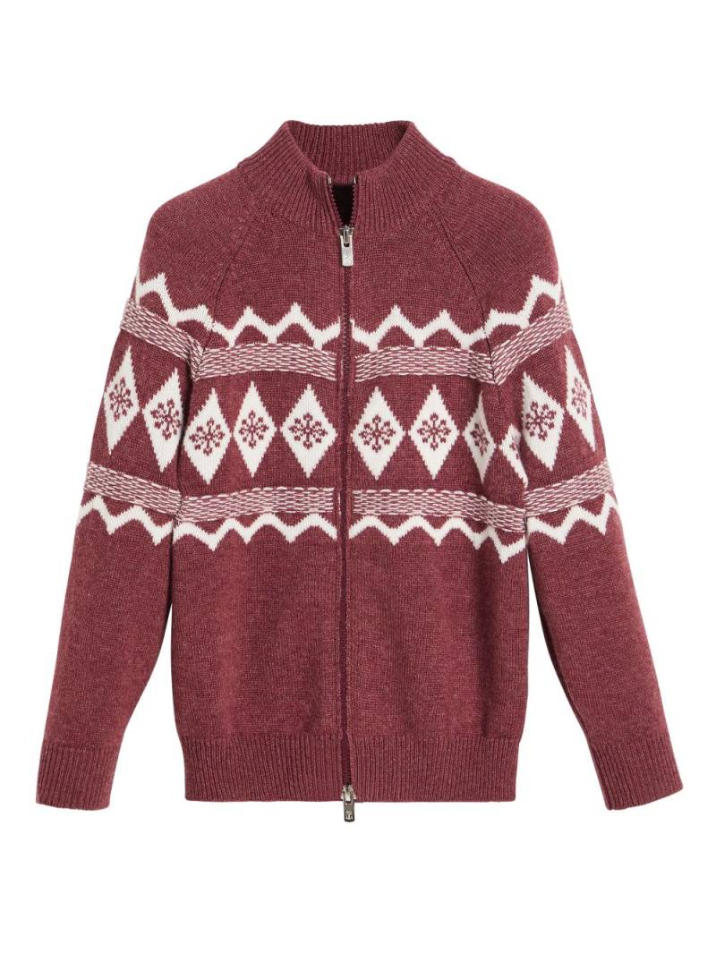 Brunello Cucinelli Kids cashmere cardigan - Red von Brunello Cucinelli Kids