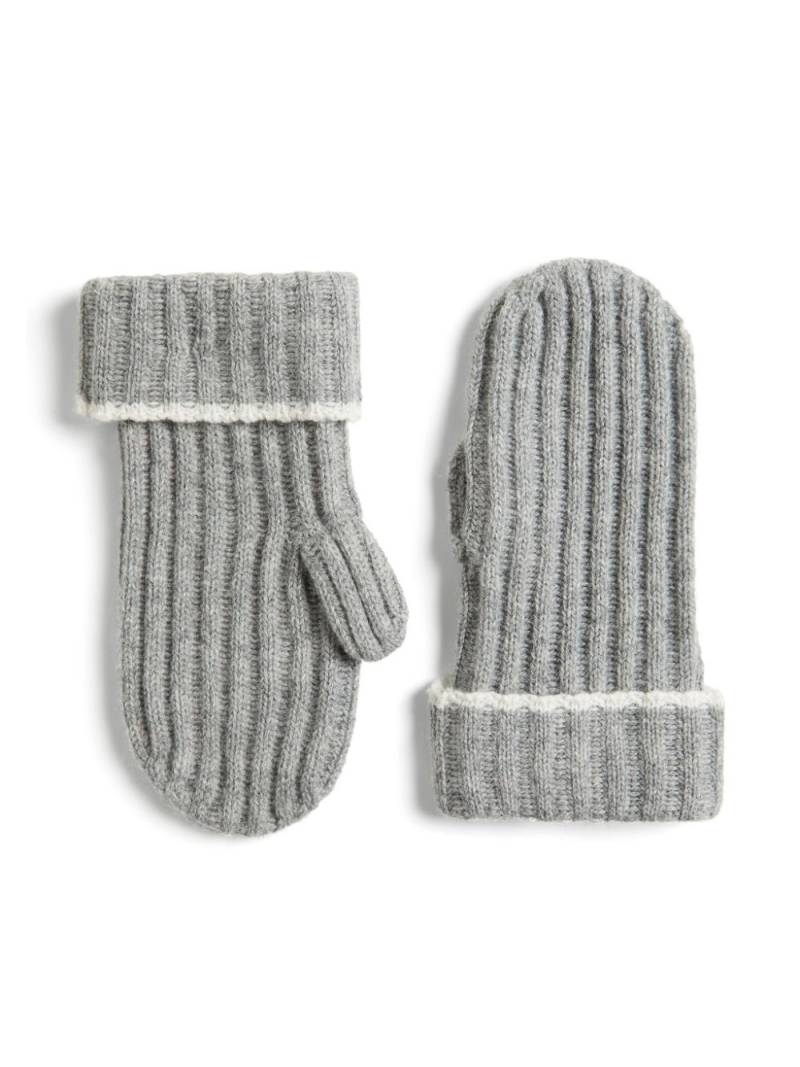 Brunello Cucinelli Kids cashmere gloves - Grey von Brunello Cucinelli Kids