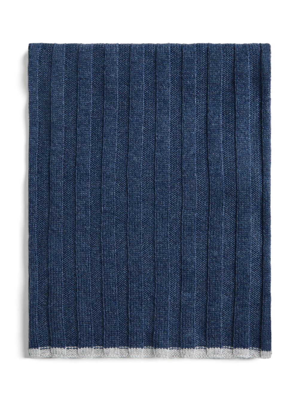 Brunello Cucinelli Kids cashmere knit scarf - Blue von Brunello Cucinelli Kids