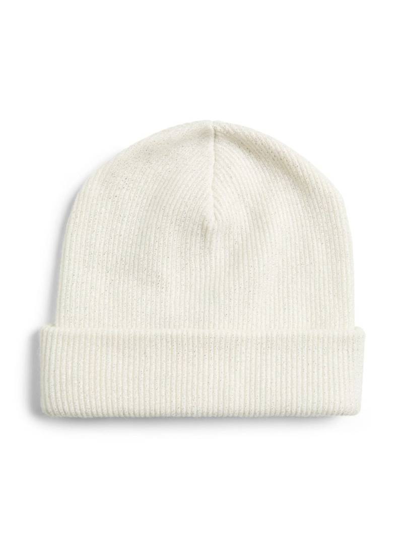 Brunello Cucinelli Kids cashmere ribbed-knit beanie - White von Brunello Cucinelli Kids