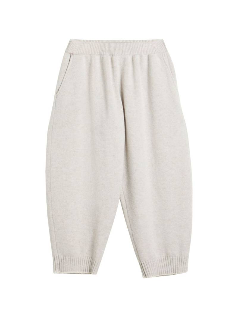 Brunello Cucinelli Kids cashmere track pants - Neutrals von Brunello Cucinelli Kids