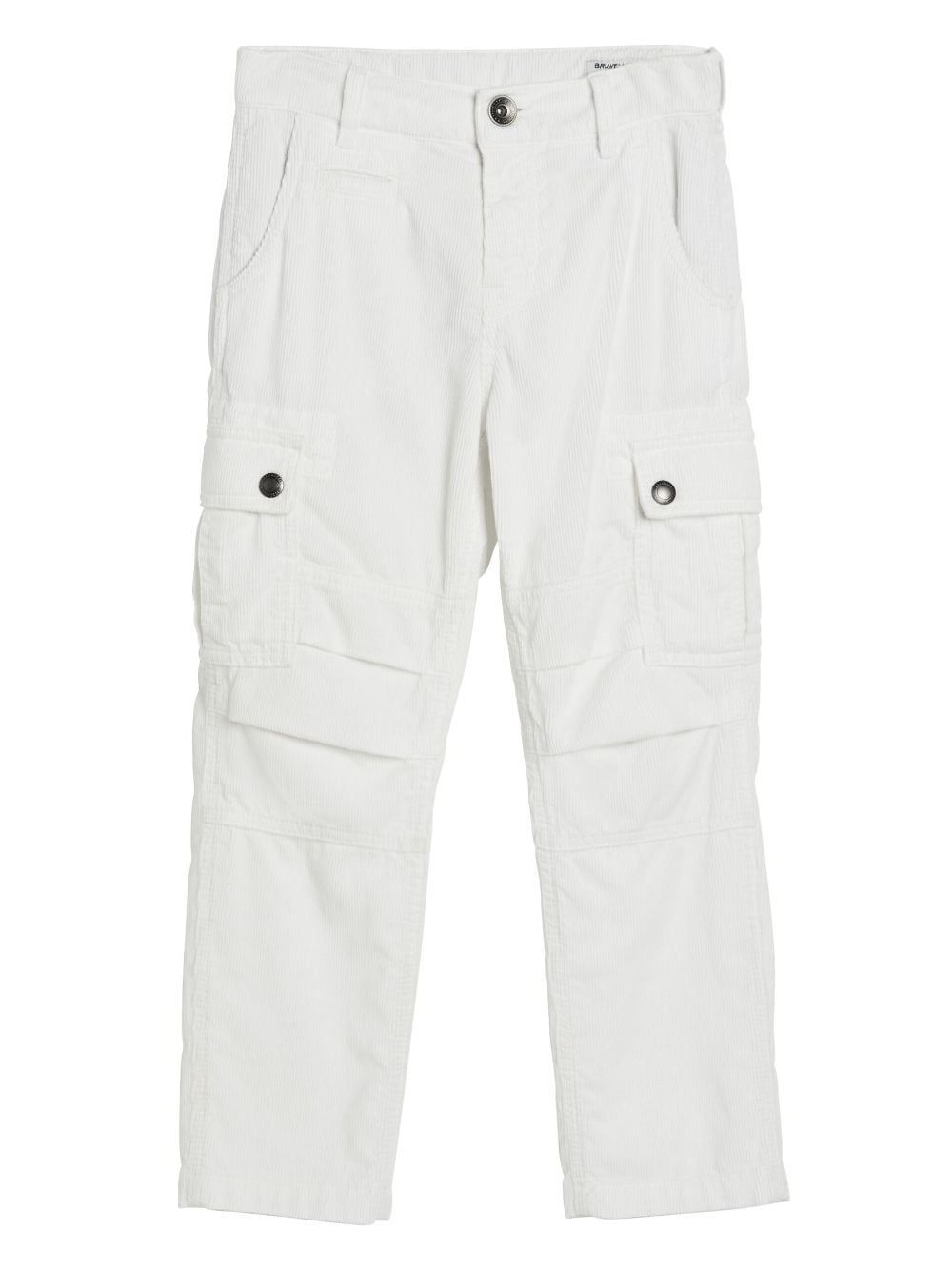 Brunello Cucinelli Kids corduroy cargo pants - White von Brunello Cucinelli Kids