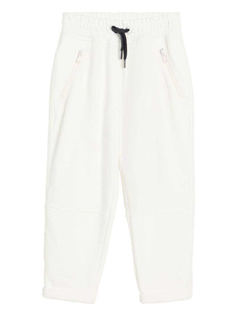 Brunello Cucinelli Kids cotton straight-leg trousers - White von Brunello Cucinelli Kids