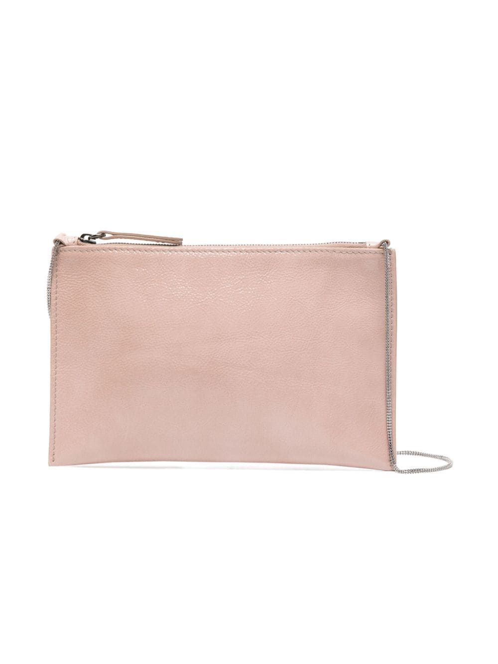 Brunello Cucinelli Kids crinkled-finish leather shoulder bag - Pink von Brunello Cucinelli Kids