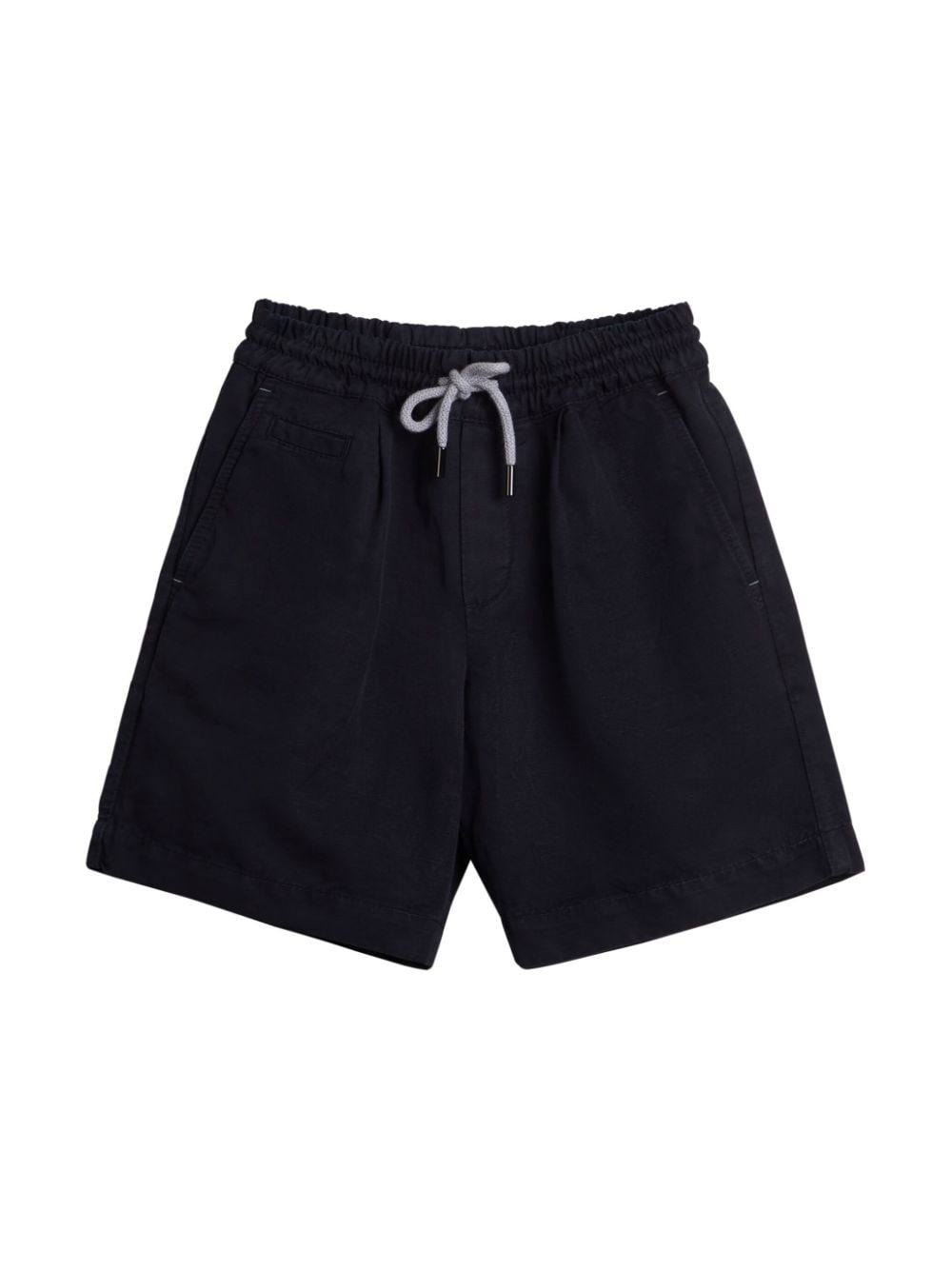 Brunello Cucinelli Kids drawstring linen shorts - Blue von Brunello Cucinelli Kids