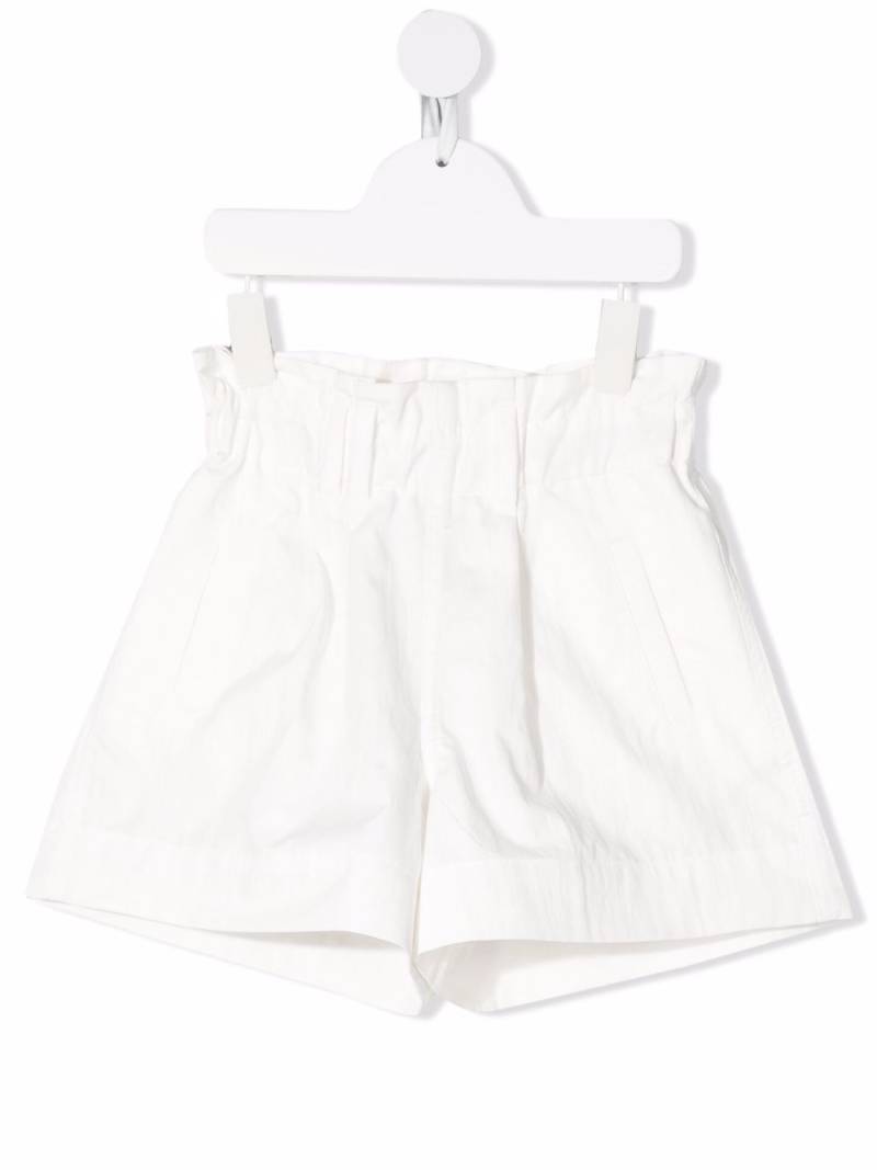 Brunello Cucinelli Kids flared elasticated shorts - White von Brunello Cucinelli Kids