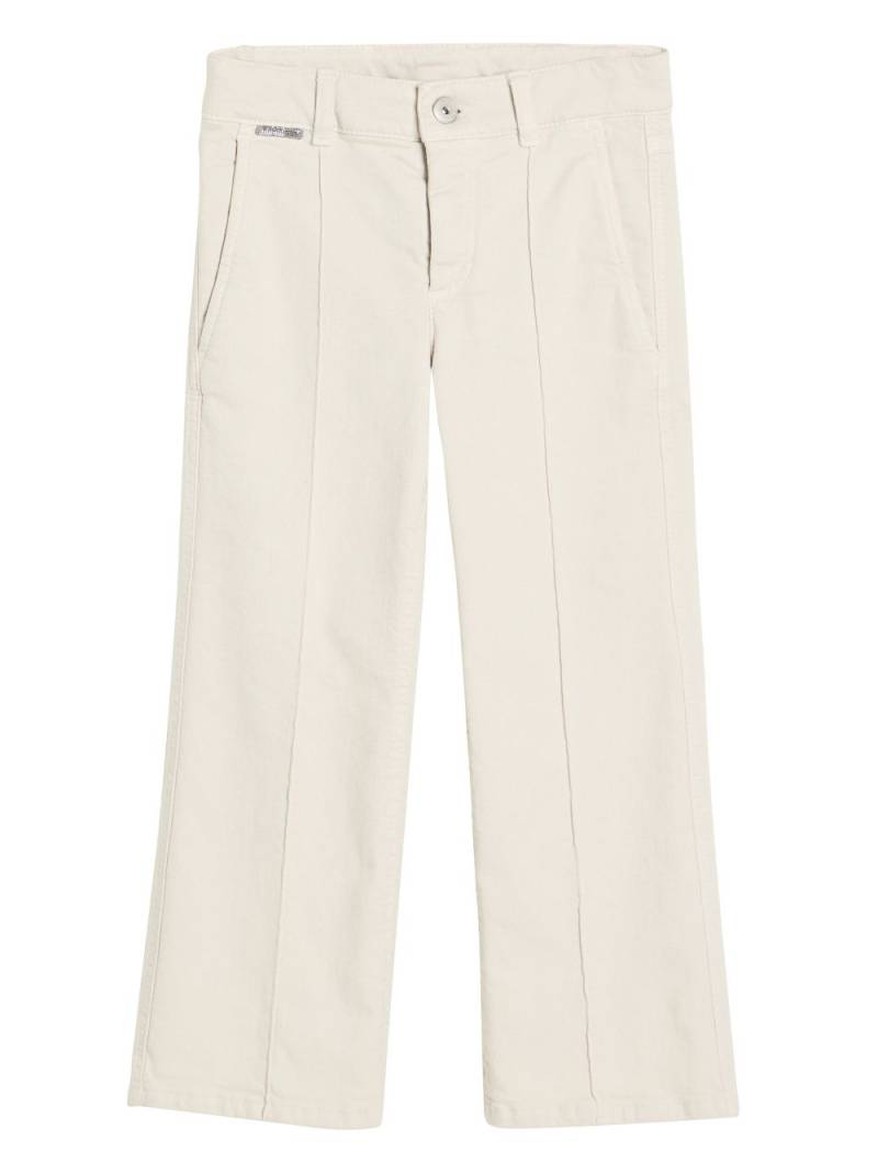 Brunello Cucinelli Kids flared trousers - White von Brunello Cucinelli Kids